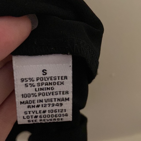 emma and michele black romper with belt size: S - Picture 5 of 8